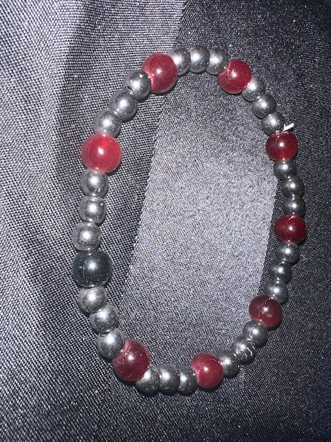 Mens Maroon Hematite