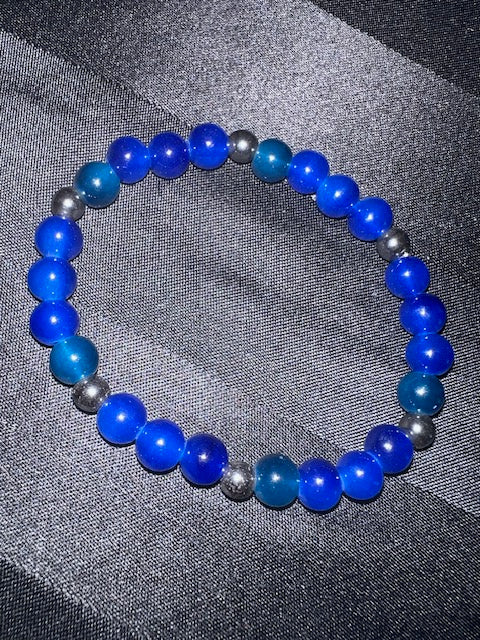 Mens Sunset Blue Hematite